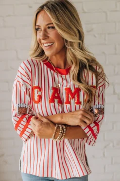 Game Day Football Glitz Tee