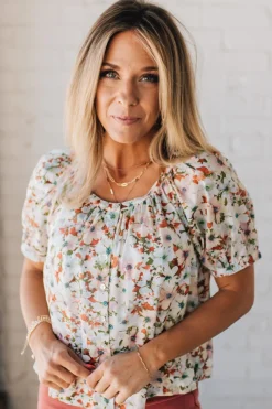 Garden Goddess Flowy Floral Top