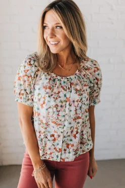 Garden Goddess Flowy Floral Top