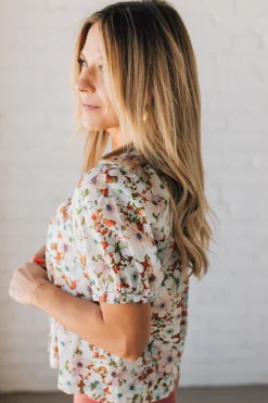 Garden Goddess Flowy Floral Top