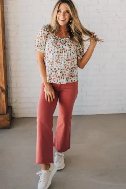 Garden Goddess Flowy Floral Top