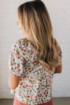 Garden Goddess Flowy Floral Top