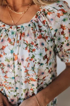 Garden Goddess Flowy Floral Top