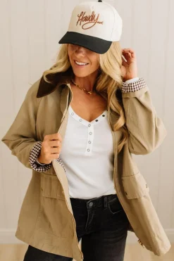 Gingham Lined Chore Jacket