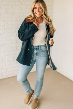 Gingham Lined Chore Jacket