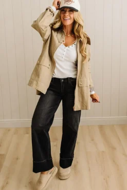 Gingham Lined Chore Jacket