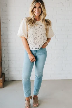 Glam Ready Crochet Top