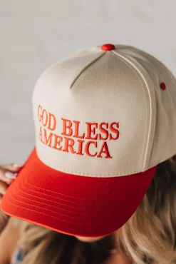God Bless America Trucker Hat
