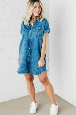 Got the Blues Denim Dress