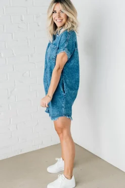 Got the Blues Denim Dress