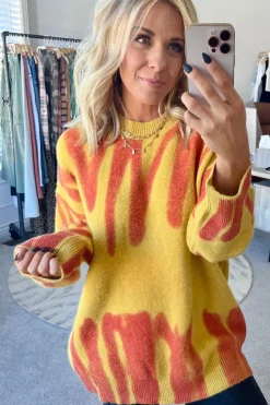 Graffiti Print Sweater