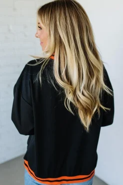 Halloween Trim Jack'O Pullover