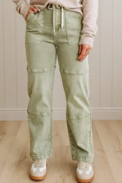 Hannah Drawstring Waist Denim