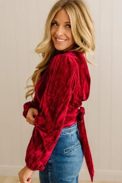Holiday Vibe Velvet Top