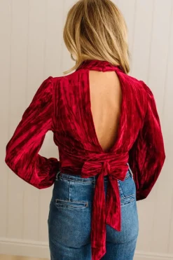Holiday Vibe Velvet Top