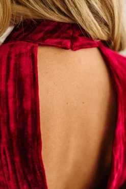Holiday Vibe Velvet Top