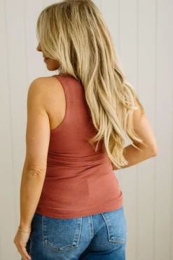 Jo Notched Neck Basic Tank