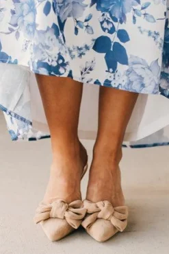 Jodi Bow Detail Kitten Heels