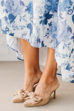 Jodi Bow Detail Kitten Heels