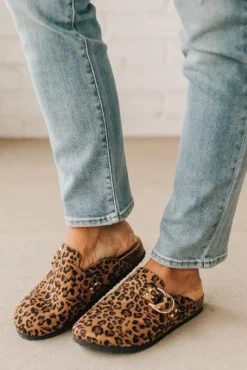 Jordy Leopard Clogs