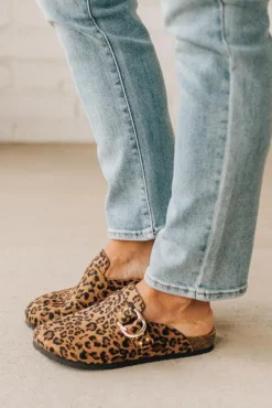 Jordy Leopard Clogs