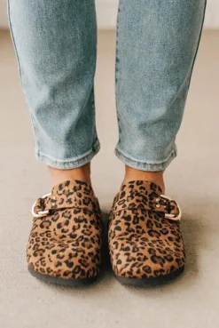 Jordy Leopard Clogs
