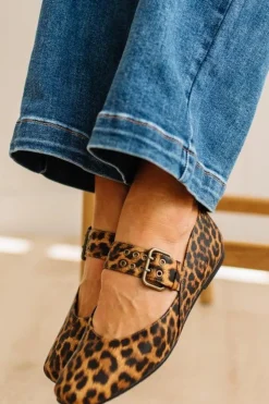 Kailey Squared Toe Mary Janes | Leopard