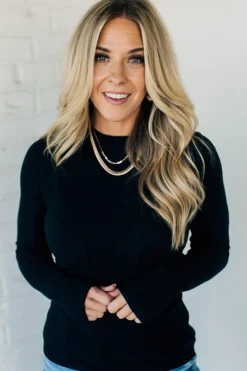 Katie Ribbed Slim Sweater