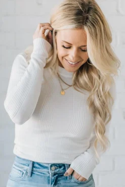 Katie Ribbed Slim Sweater