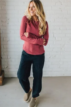 Katie Ribbed Slim Sweater