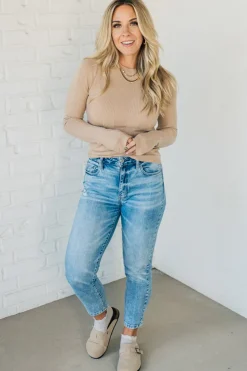 Katie Ribbed Slim Sweater