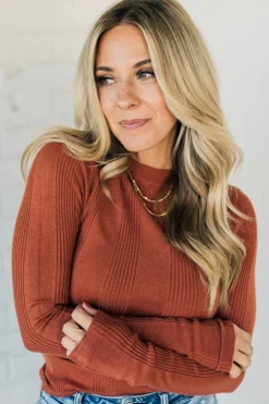 Katie Ribbed Slim Sweater