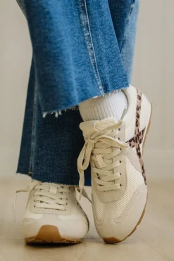 Kit Leopard Accent Sneakers