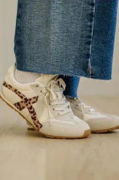 Kit Leopard Accent Sneakers
