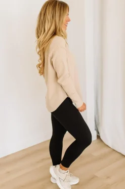 Kyla Waffled Snap Button Top