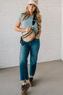 Leena Double Zipper Crossbody Bag