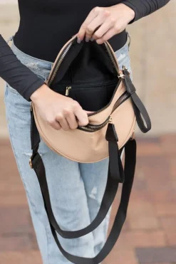 Leena Double Zipper Crossbody Bag