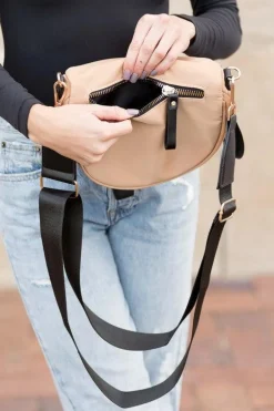 Leena Double Zipper Crossbody Bag