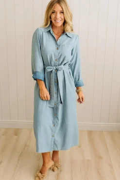 Lenny Chambray Midi Dress