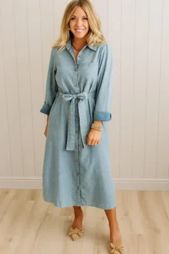Lenny Chambray Midi Dress
