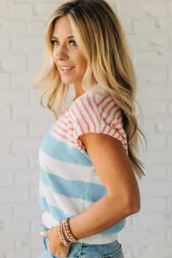 Lightweight Striped Dolman Top