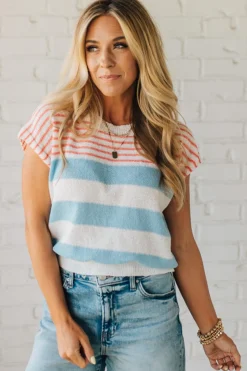 Lightweight Striped Dolman Top
