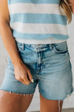 Livvy Acid Wash Cut Off Shorts - ZENANA