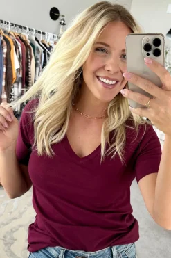 Loose Fit Classic V-Neck Tee