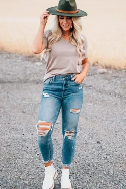 Loose Fit Classic V-Neck Tee