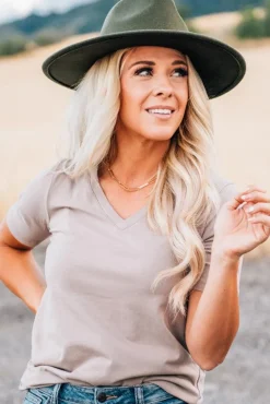 Loose Fit Classic V-Neck Tee