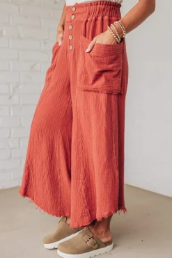 Louis Wide Leg Gauze Pants