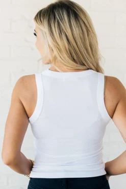 Luka Scoop Neck Ribbed Tank