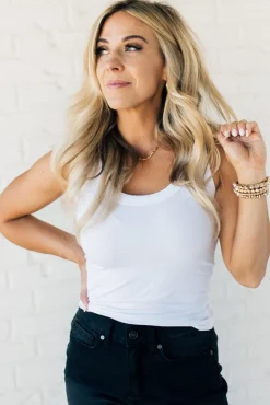 Luka Scoop Neck Ribbed Tank