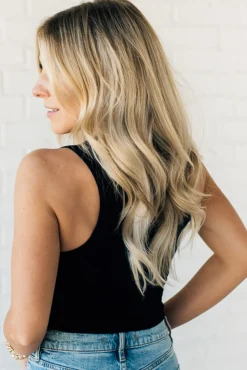 Luka Scoop Neck Ribbed Tank